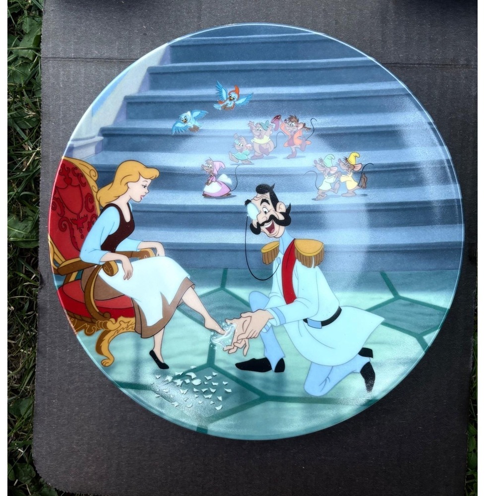 Disney Cinderella‎ If The Shoe Fits Collector Plate Knowles 1990 COA Bradford